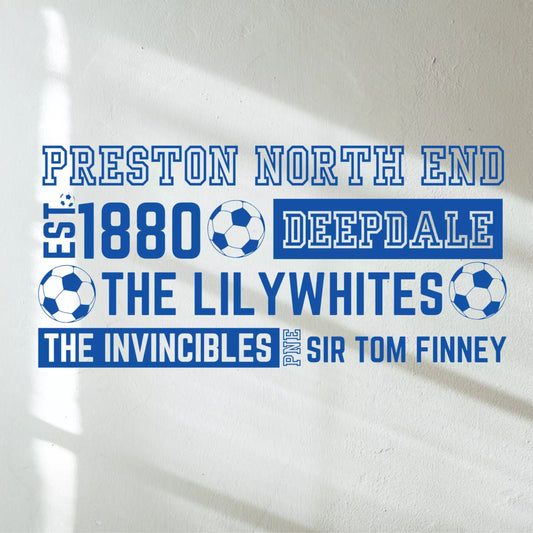 Preston North End Themed Wall Art